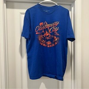 Disney Cruise Line Castaway Cay Bahamas XL Blue and Orange T-Shirt